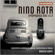 Nino Rota: Symphonies Nos. 1 & 2 by Marzio Conti: CD Cover