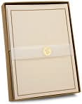 Product Image. Title: Stationery Black and Cream 30 Sheets
