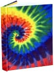 Product Image. Title: Tie Dye Fabric Lined Bound Journal (8.25" x 6")