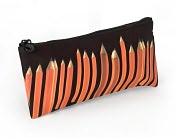 Product Image. Title: Pencils Pratt Fabric Pencil Case 4x9