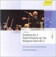Brahms: Symphony No. 4: Haydn Variations; Hungarian Dance No. 5 by Christoph Eschenbach: CD Cover