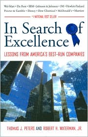 In Search of Excellence by Thomas J. Peters: Book Cover