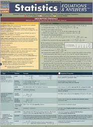 Statistics Equations and Answers by BarCharts Inc., Staff: Book Cover