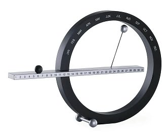 Perpetual Calendar Grey Silver by The Museum of Modern Art: Product Image