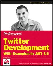 Professional Twitter Development by Daniel Crenna: Book Cover