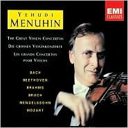 The Great Violin Concertos by Yehudi Menuhin: CD Cover