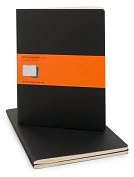 Product Image. Title: Moleskine Cahier Black Extra Large Ruled Journal, Set of 3
