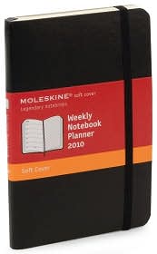 2010 Moleskine Weekly Pocket Notebook Planner Black Softcover by Moleskine: Calendar Cover