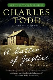 A Matter of Justice (Inspector Ian Rutledge Series #11) by Charles Todd: Book Cover