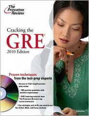 Cracking the GRE with DVD, 2010 Edition by Princeton Review: Book Cover