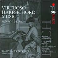 Virtuoso Harpsichord Music by the Sons of J.S. Bach by Wardemar Doling: CD Cover