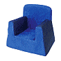 Product Image. Title: Little Reader Chair - Blue