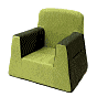 Product Image. Title: Little Reader Chair - Green