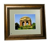 Product Image. Title: 8" Digital Frame- Gold tone Frame with Braid Detail (Black Frame Option Also Included)