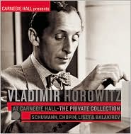 Vladimir Horowitz at Carnegie Hall - The Private Collection by Vladimir Horowitz: CD Cover