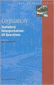 Legislation by Kent Greenawalt: Book Cover