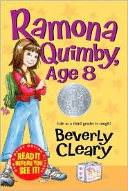 Ramona Quimby, Age 8 by Beverly Cleary: Book Cover