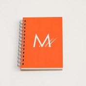 Product Image. Title: Recycled color Block Monogram Journal "M" ( 5" x 7")