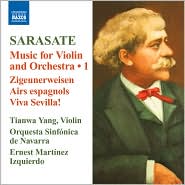 Sarasate: Music for Violin and Orchestra; Zigeunerweisen; Airs Espagnols; Viva Sevilla! by Ernest Mart�nez Izquierdo: CD Cover
