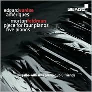 Var�se: Am�riques; Feldman: Piece for Four Pianos; Five Pianos by Bugallo-Williams Piano Duo: CD Cover