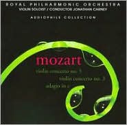 Mozart: Violin Concerto Nos. 3 & 5; Adagio in E by Royal Philharmonic Orchestra: CD Cover