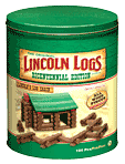 Product Image. Title: Lincoln Logs Bicentennial Edition Tin