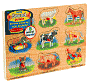 Product Image. Title: Farm Sound Peg Puzzle