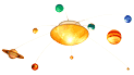Product Image. Title: Light Up Solar System Mobile