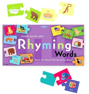 Rhyming Words Puzzle Pairs by eeBoo: Product Image