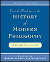 Central Readings in the History of Modern Philosophy by Robert Cummins: Book Cover