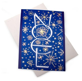 Unicef Noel Blue Christmas Boxed Card by Sunrise Greetings: Product Image