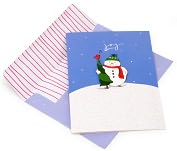 Product Image. Title: Joy Snowman Christmas Boxed Card