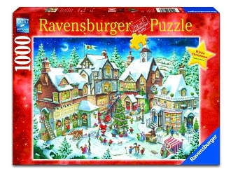 Santa's Christmas Wonderland 1000 piece puzzle by Ravensburger: Product Image