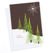 Product Image. Title: Woods and Star Holiday Card Box of 10