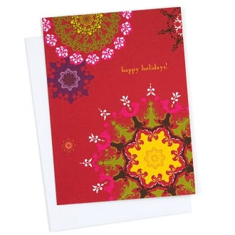 Morrocan Medallions Holiday Card Box of 8 by Smudge Ink: Product Image