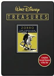 Walt Disney Treasures - Zorro The Complete Second Season with Guy Williams: DVD Cover