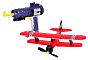 Product Image. Title: Back Yard Flyer Red Biplane free flight plane