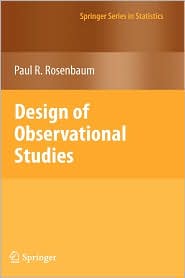 Design Of Observational Studies by Paul R. Rosenbaum: Book Cover