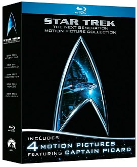 Star Trek - The Next Generation Motion Picture Collection with Patrick Stewart: Blu-ray Cover
