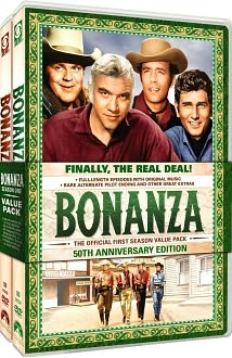 Bonanza - Official First Season, Vols. 1 & 2 with Lorne Greene: DVD Cover