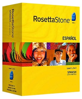 Rosetta Stone Version 3 Spanish (Latin America) Level 1, 2 & 3 Set with Audio Companion