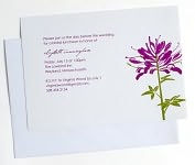 Product Image. Title: Purple Cleome Imprintable Box of 10