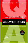 NonProfit Board Answer Book by Robert C. Andringa: Book Cover