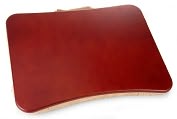 Product Image. Title: Classic Wood Lap Desk with Beige Pillow