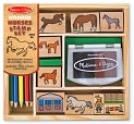 Product Image. Title: Wooden Horses Stamp Set