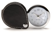 Product Image. Title: Harrison Black Travel Alarm Clock