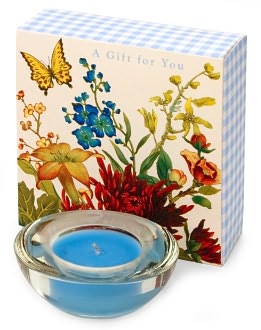 Floral Garden Votive Candle in Gift Card Box