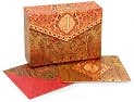 Product Image. Title: Paisley Monogram Note Card J Set of 10