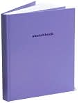 Product Image. Title: Purple Basic Sketchbook (8x11)