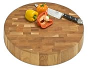 Product Image. Title: End-Grain Mill Wheel, 18" round